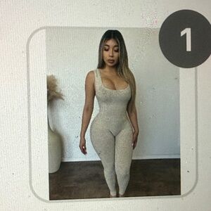 OOTDFash Beige Jumpsuit